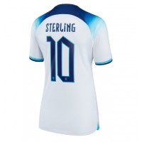 Dámy Fotbalový dres Anglie Raheem Sterling #10 MS 2022 Domácí Krátký Rukáv
